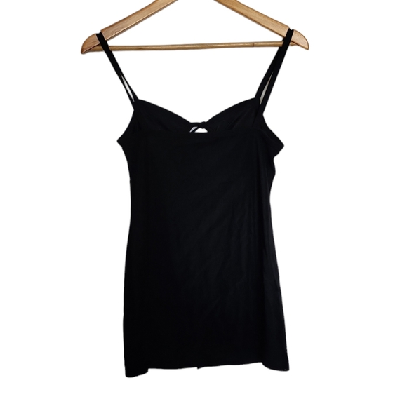Vintage y2k black open split tank top - Picture 1 of 12